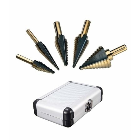 Stegborr Set 5-pack Brittisk 1/4-1-3/8" 3/16-7/8" 1/4-3/4"