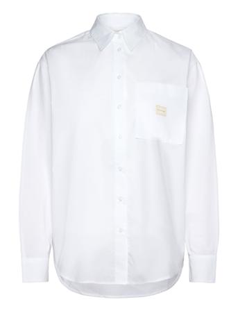 Calvin Klein Jeans Woven Label Relaxed Shirt Vit