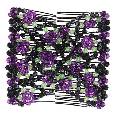 Four Seasons Mode Hårkam Kvinnor Magisk Elasticitet Blomma Pärlor Klämmor Clip Sminkband Huvudbonad Båge Scrunchie DIY Verktyg 1st