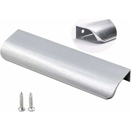 Talvitarjous, 10 kpl harjattua nikkeliä kaappiveto - Piilotettu kahva - Ls7027snb128 Keittiön laatikkovedot Ruostumaton teräs Keittiön kaappi