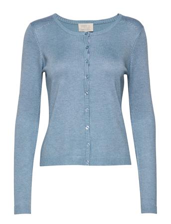 New Laura Cardigan Stickad Tröja Cardigan Blå Minus