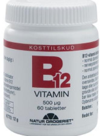 Natur Drogeriet B12 Gold Vitamin 60 tabl., Helse & Madvarer, B-vitamin, B12 Vitamin