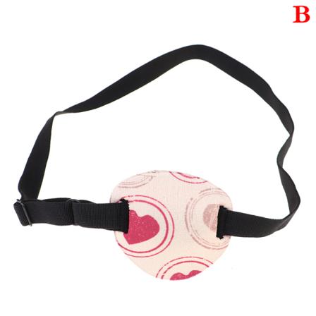 3D Child Single Eye Cover Bærbar myk øyelapp Amblyopia Tra B
