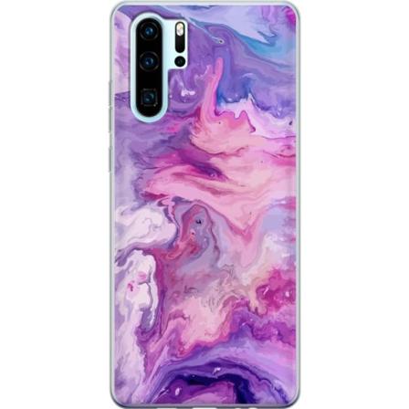 Huawei P30 Pro Läpinäkyvä kuori Marmori Lila