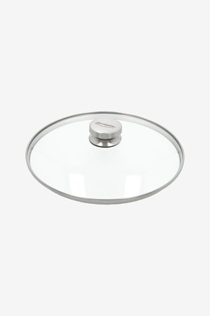 Demeyere - Lokk 28 cm, glass med stålknott - Sølv - Stekepanner & grillpanner - Fra Homeroom