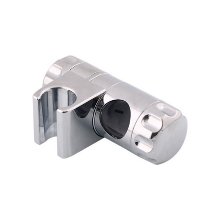 Krom dusjhodeholder, med klemmer, for 25 mm dusjstang
