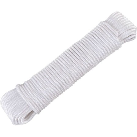 30M/100Ft Klesvaskline Utendørs, 6mm Kraftig Bomullsrep Klesline, Snor-nylon Flettet Klesline Tau for Innendørs Henging D