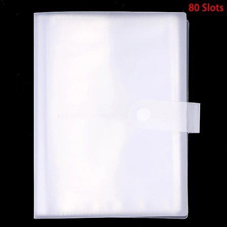 Transparent Negle Vand Slider Album Opbevaringsbog Negle Sticker Holder Negle Kunst Værktøj med Knap Blank Opbevaringsholder Etui