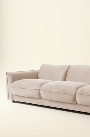 Jotex - Sofa 3-seters Lys beige - MOLTON - Kjøp 3-seters sofaer hos Jotex