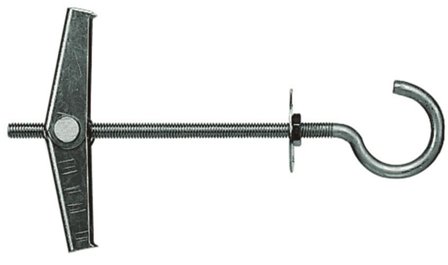 Fischer 80186 Gipsrawplugs med krog KDH6 M6x100 mm, stk. 20, Befæstelse