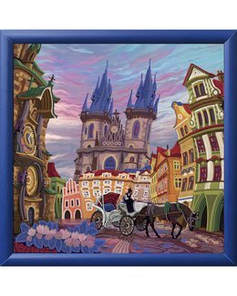 Perlebroderi Billede Prag - Nova Sloboda