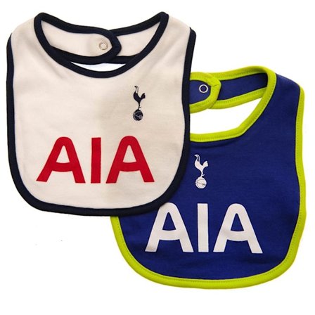 Tottenham Hotspur FC Baby Bibs (2-pack) One Size Vit/Marinblå