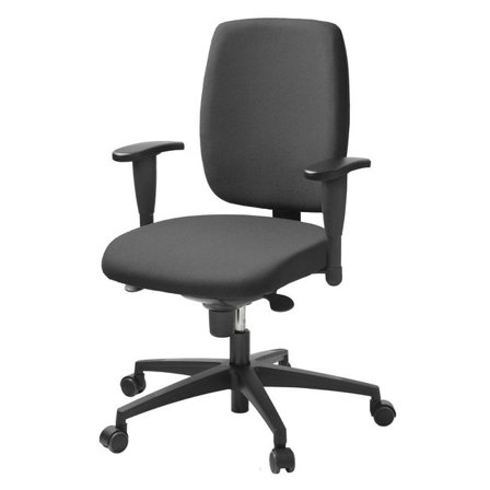 LANAB DESIGN Kontorsstol LD6135 grå m armstöd - Lyreco - Kontorsmöbler och inredning - Stolar och sittmöbler - Kontorsstolar