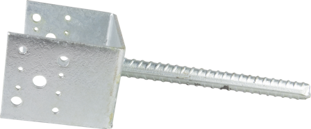 ESSVE 951649 Stolpsko 5 mm, typ U, förzinkad 148 x 90 x 117/200 mm, Infästning