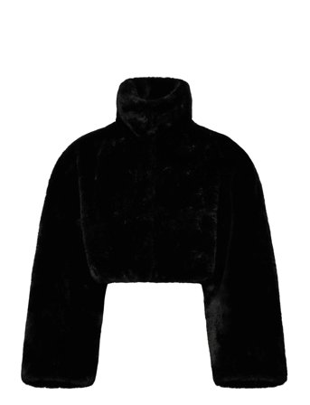 ROTATE Birger Christensen | Faux Fur Crop Jacket | 42