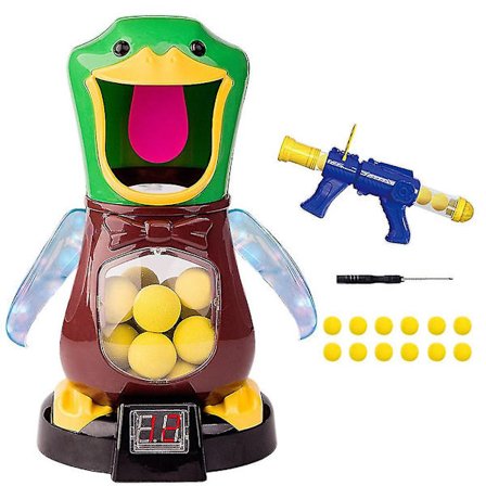 Hungry Ducks Skytespillsett Multifunksjonelt Scoring Battling Toys For Boys Girls