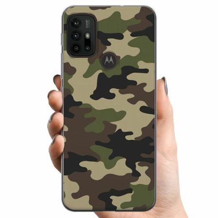 Motorola Moto G30 Tpu Mobilskal Woodland Camo