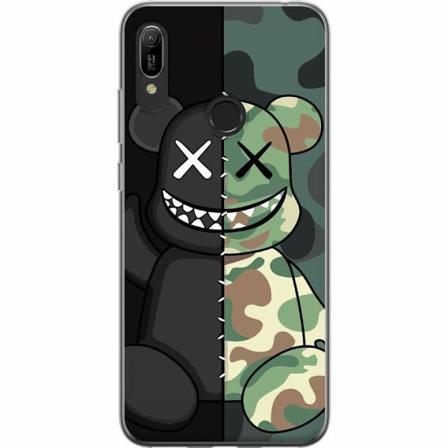 Huawei Y6 (2019) Genomskinligt Skal Army