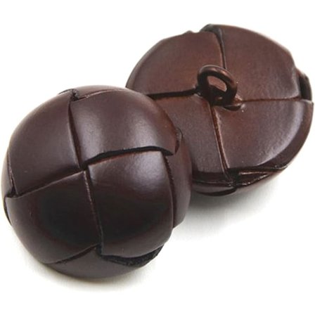 (Kahvi)5 kpl Aitoa Nahkaa Peitettyjä Nappeja Musta Ruskea Nahka Nappi Takkeihin Takki Napit, 23mm