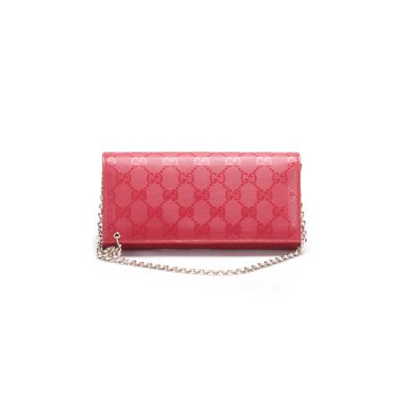 Gucci Vintage, Pre-owned GG Imprimé Wallet Rood, Dames, Maat:ONE Size,leer