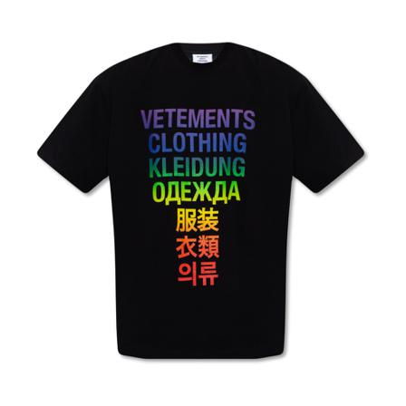 Vetements T-shirt with logo Sort, Herre T-shirts