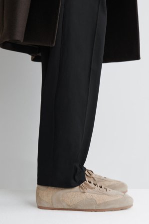 COS Men's Sneakers Minimal In Pelle Scamosciata in Beige