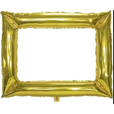 Ram Guld plast uppblåsbar Studentfest Guld