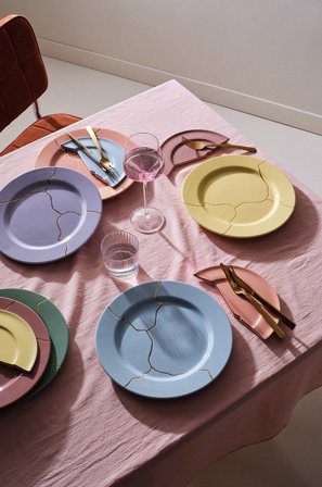 Jotex - Shattered Plates Tallerken i 6-pack ø 27 Cm Flerfarget - THE - Kjøp Tallerkener hos Jotex