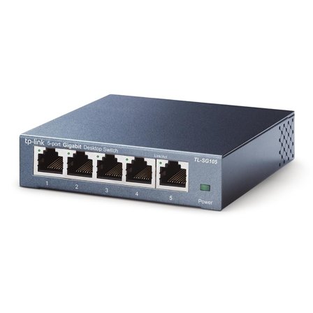 TP-Link TL-SG105 5-Port Metal Gigabit Switch - switch - 5 porter - ikke-styrt