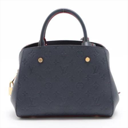 Louis Vuitton Vintage, Pre-owned Leather louis-vuitton-bags Blauw, Dames, Maat:ONE Size
