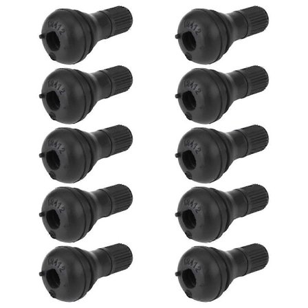 10 st Bil Auto TR412 Hjul Snäpp In Däckventil Dammlock Gummi Ventil