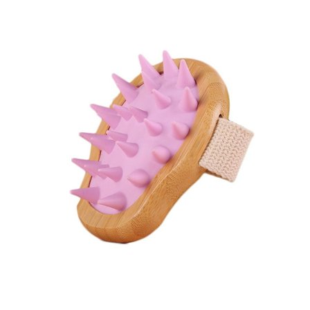 Huvud Hårbotten Massage Borste Hårkam LILA - high quality