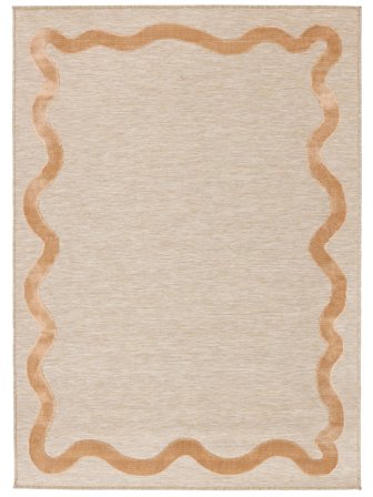 Washable Indoor/Outdoor Rug Svirla Beige Oeko-Tex