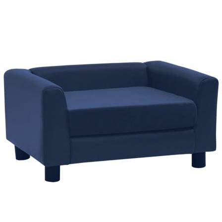 Vidaxl Hundsoffa Skumdyna Blå 60x43x30 Cm Plysch & Konstläder Blå