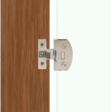 (2 stycken) Rostfritt stål skåp glasdörr gångjärn vinskåp dörr gångjärn skåp glas gångjärn skåp glasklämma utan borrning