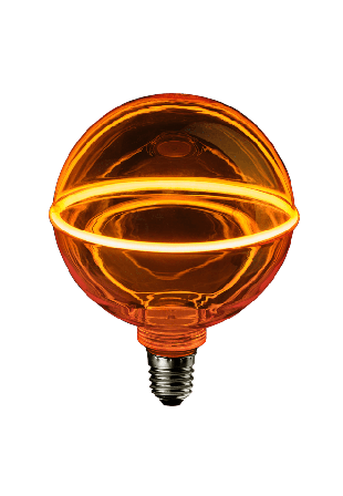 Unison O-LED horizontal gold glob Belysning Guld 130x164mm