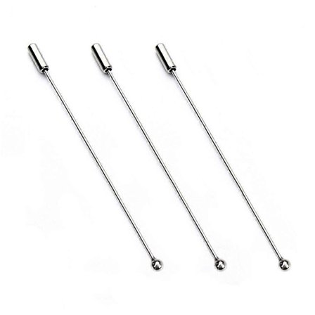 20 stk. Hvite dressnåler for menn, knappnåler, håndverksbrosjer, jakkenåler