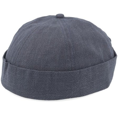 Upfront - Blå docker Beanie - Avalon Navy Docker @ Hatstore