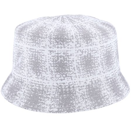 Kangol - Grey bucket Kapelusz - Grunge Plaid Bin Grey/White Bucket @ Hatstore