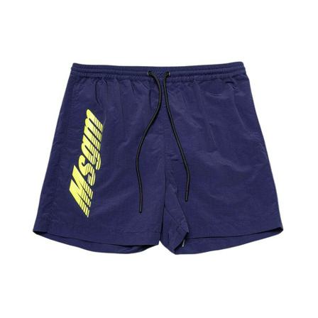 Msgm Nylon bath shorts with logo Blå, Herre Badeshorts