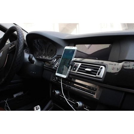 Yleismallinen mobiili-/GPS-pidike autoon, musta