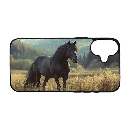 Svart Häst iPhone 16 Plus Mobiltelefon Skal