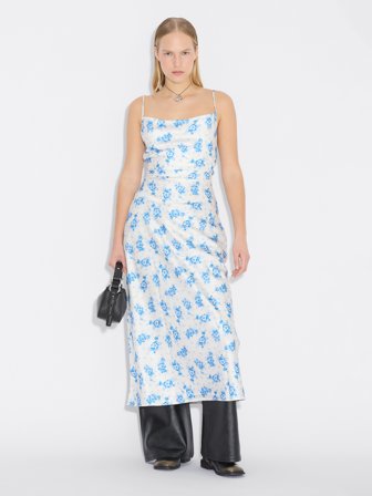 Holzweiler Eila Print Midi Dress - Ecru Mix - Women's - 36