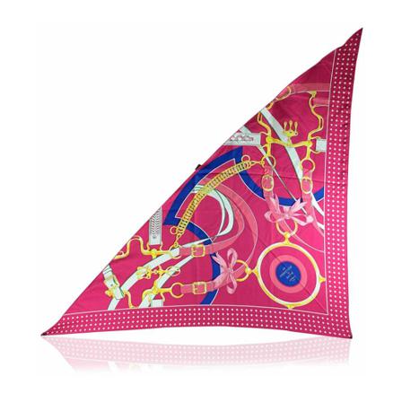 Hermès Vintage, Pre-owned Scarves Roze, unisex, Maat:ONE Size