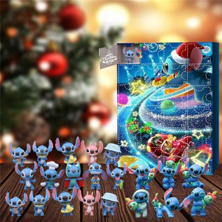 Julkalender med 24 söta tecknade figurer Annie-gåva