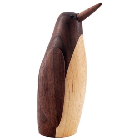 Danmark Træ Pingvin Ornamenter Amerikansk Landlig Indretning Blød Bolig Model Studie Kontor Træudstyr-L