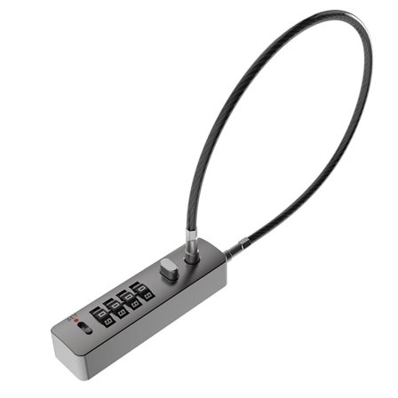 30 cm:n yhdistelmälukko – Nollattava koodi, varkaudenestosuojaus polkupyörille, kypärille ja portille BlackAsh