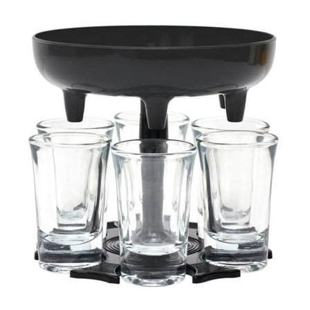 Dispenser med 6 shotglass