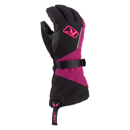 Rękawice Zimowe Klim Allure Gauntlet Czarno - Różowy Glo L