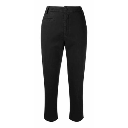 Dondup, Cropped Trousers Zwart, Dames, Maat:M